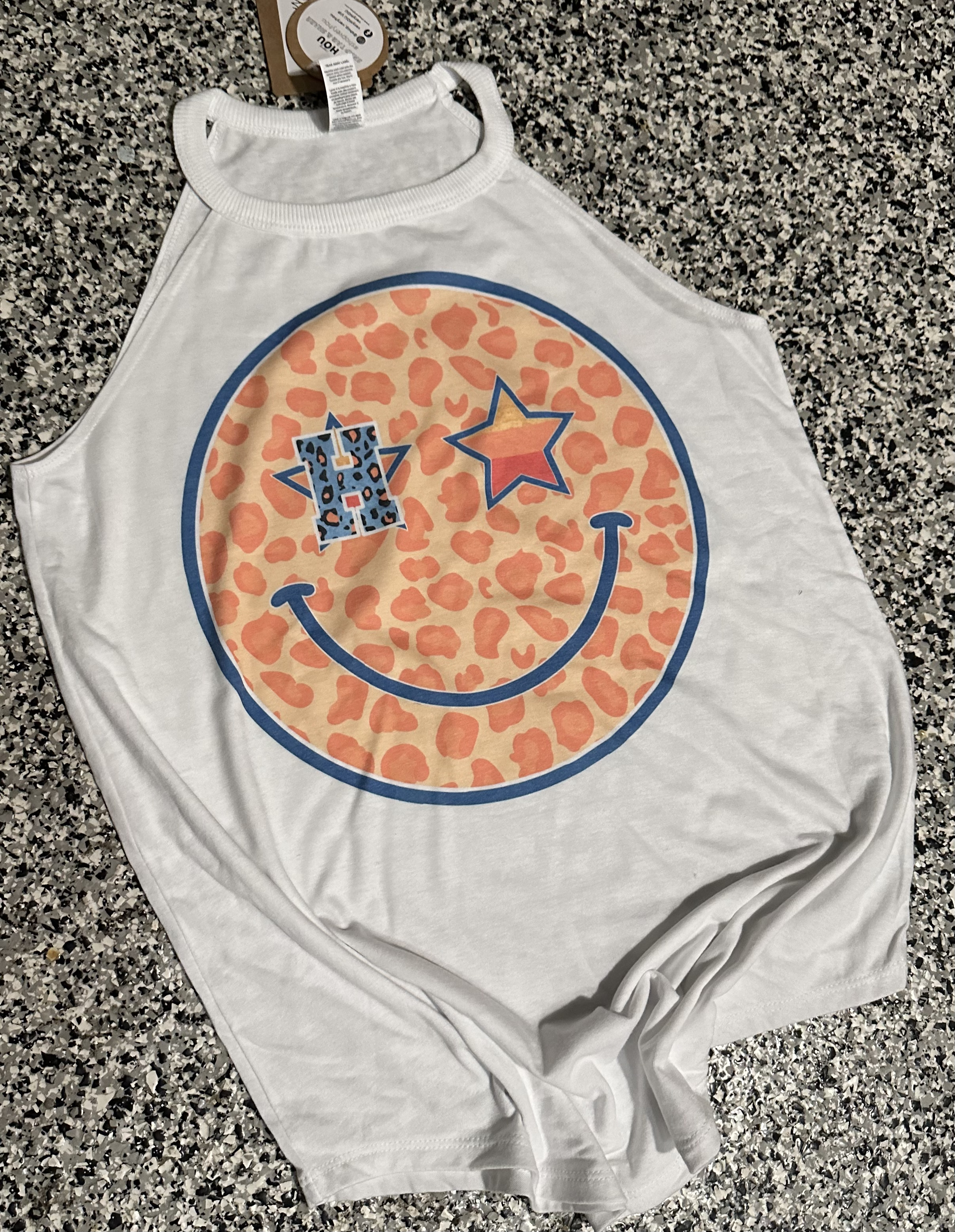 Astros Smiley Tank