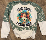 Load image into Gallery viewer, SANTA! Bleached Sweatshirt
